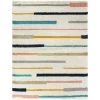 Westerson Cream 5 ft. x 7 ft. Striped Shag Area Rug by BALTA