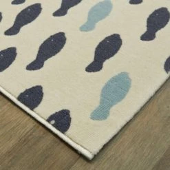 Fish School Cream 7 ft. 10 in. x 10 ft. Novelty Indoor Area Rug by BALTA -Cheap BALTA || Norsk Store cream balta area rugs 3100234 4f 1000