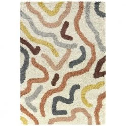Duret Cream 5 ft. 3 in. x 7 ft. Abstract Area Rug by BALTA