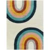 Double Rainbow Cream 5 ft. x 7 ft. Kids Area Rug by BALTA