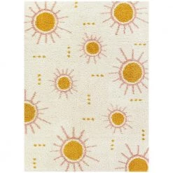 Sun Spot Cream 4 ft. x 6 ft. Kids Area Rug by BALTA