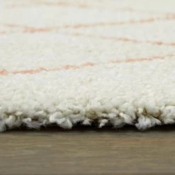 Mabelle Cream/Pink 5 ft. x 7 ft. Trellis Shag Area Rug by BALTA -Cheap BALTA || Norsk Store cream pink balta area rugs 3091723 1f 1000