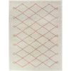Mabelle Cream/Pink 5 ft. x 7 ft. Trellis Shag Area Rug by BALTA