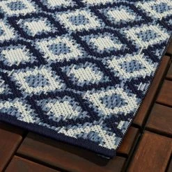 Fabien Dark Blue 8 ft. x 10 ft. Diamond Trellis Indoor/Outdoor Area Rug by BALTA -Cheap BALTA || Norsk Store dark blue balta outdoor rugs 3002155 4f 1000