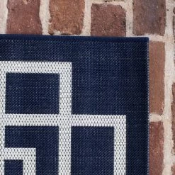 Lyra Dark Blue 8 ft. x 10 ft. Indoor/Outdoor Area Rug by BALTA -Cheap BALTA || Norsk Store dark blue balta outdoor rugs 3003437 4f 1000