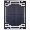 Lyra Dark Blue 8 ft. x 10 ft. Indoor/Outdoor Area Rug by BALTA