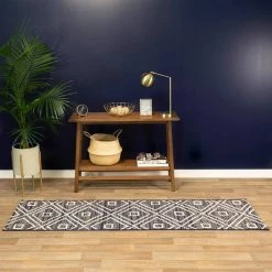Uttara Dark Blue 2 ft. x 7 ft. Indoor/Outdoor Runner Rug by BALTA -Cheap BALTA || Norsk Store dark blue balta outdoor rugs 3003457 31 1000