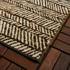 Yates Dark Brown 8 ft. x 10 ft. Contemporary Indoor/Outdoor Area Rug by BALTA -Cheap BALTA || Norsk Store dark brown balta outdoor rugs 3009943 4f 1000