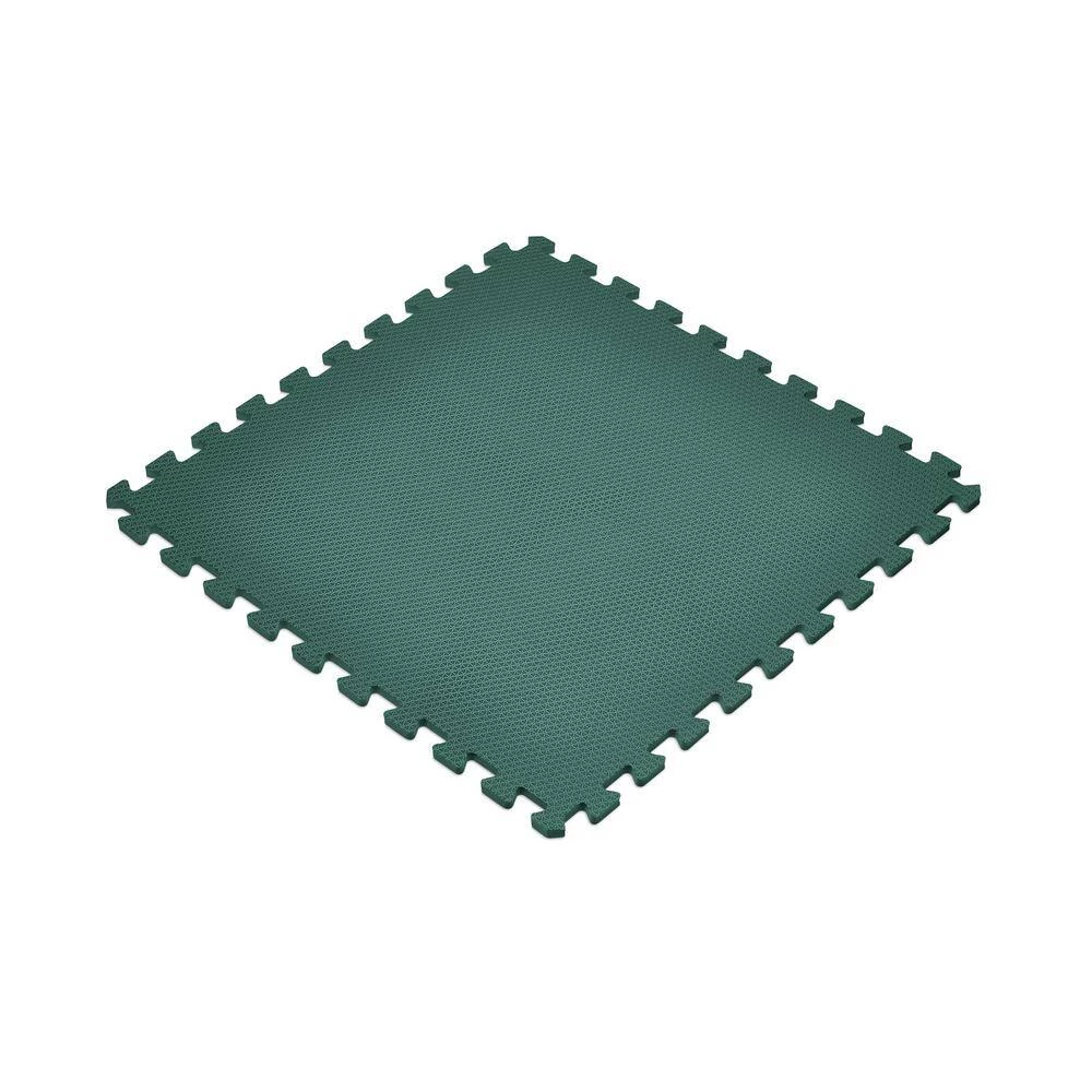 Dark Green 24 in. x 24 in. EVA Foam Non-Toxic Solid Color Interlocking Tile (18-Tile) by Norsk 4 Dark Green 24 in. x 24 in. EVA Foam Non-Toxic Solid Color Interlocking Tile (18-Tile) by Norsk - Image 2