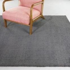 Elsie Dark Grey 4 ft. 7 in. x 6 ft. 7 in. Solid Area Rug by BALTA -Cheap BALTA || Norsk Store dark grey balta area rugs 3007718 e1 1000