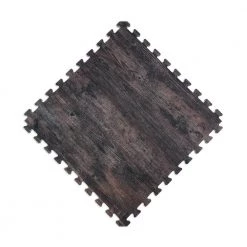 Reversible Dark Walnut/Black Faux Wood 24 in. x 24 in. x 0.47 in. Foam Mats (4-Pack) by Norsk -Cheap BALTA || Norsk Store dark walnut norsk gym floor tiles 340347 1d 1000