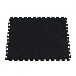 Multi-Purpose Black 18.3 in. x 18.3 in. PVC Garage Flooring Tile with Raised Diamond Pattern (6-Pieces) by Norsk