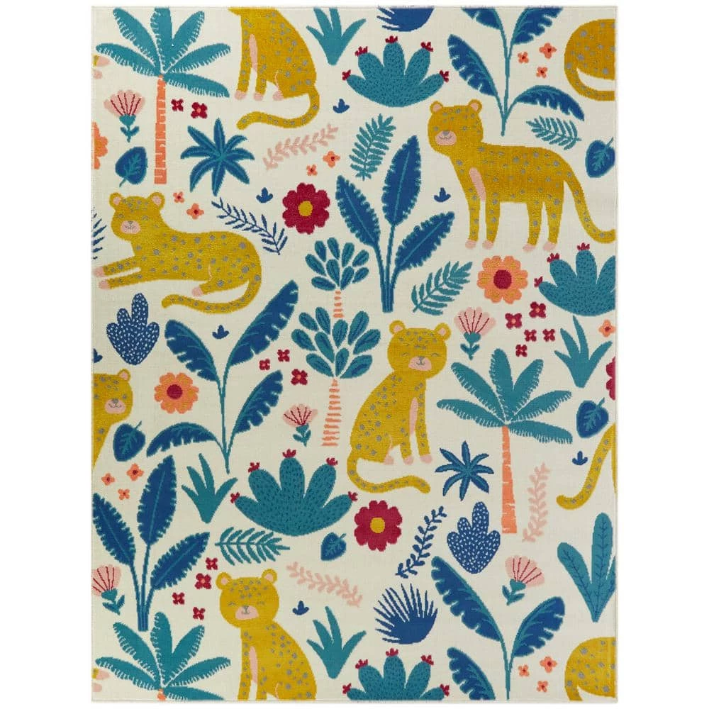 Serengeti Gold 4 ft. x 6 ft. Kids Area Rug by BALTA 3 Serengeti Gold 4 ft. x 6 ft. Kids Area Rug by BALTA