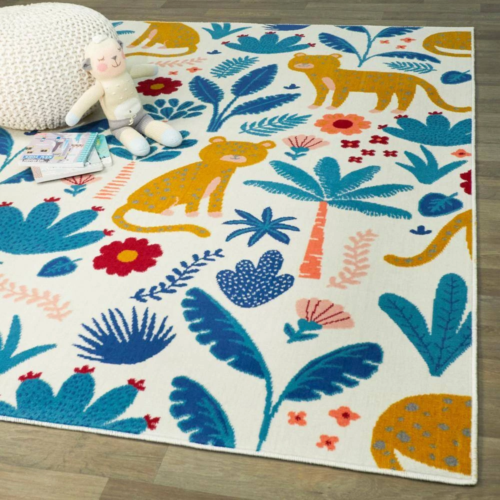 Serengeti Gold 4 ft. x 6 ft. Kids Area Rug by BALTA 4 Serengeti Gold 4 ft. x 6 ft. Kids Area Rug by BALTA - Image 2