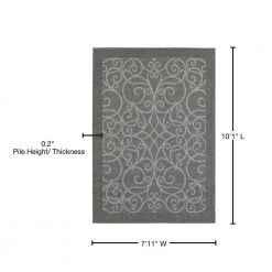 Enchanted Grey 8 ft. x 10 ft. Indoor/Outdoor Area Rug by BALTA -Cheap BALTA || Norsk Store gray balta area rugs 308190912403051 76 1000