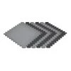 Gray/Black 24 in. x 24 in. EVA Foam Truly Reversible Interlocking Tile (60-Tile) by Norsk -Cheap BALTA || Norsk Store gray black norsk gym floor tiles 240651 10 64 1000