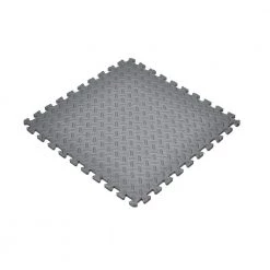 Gray 24 in. x 24 in. EVA Foam Solid Color Diamond Plate Interlocking Tile (18-Tile) by Norsk -Cheap BALTA || Norsk Store gray norsk gym floor tiles 241547 3 40 1000