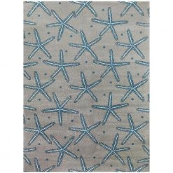 Massau Grey 5 ft. x 7 ft. Coastal Starfish Area Rug by BALTA