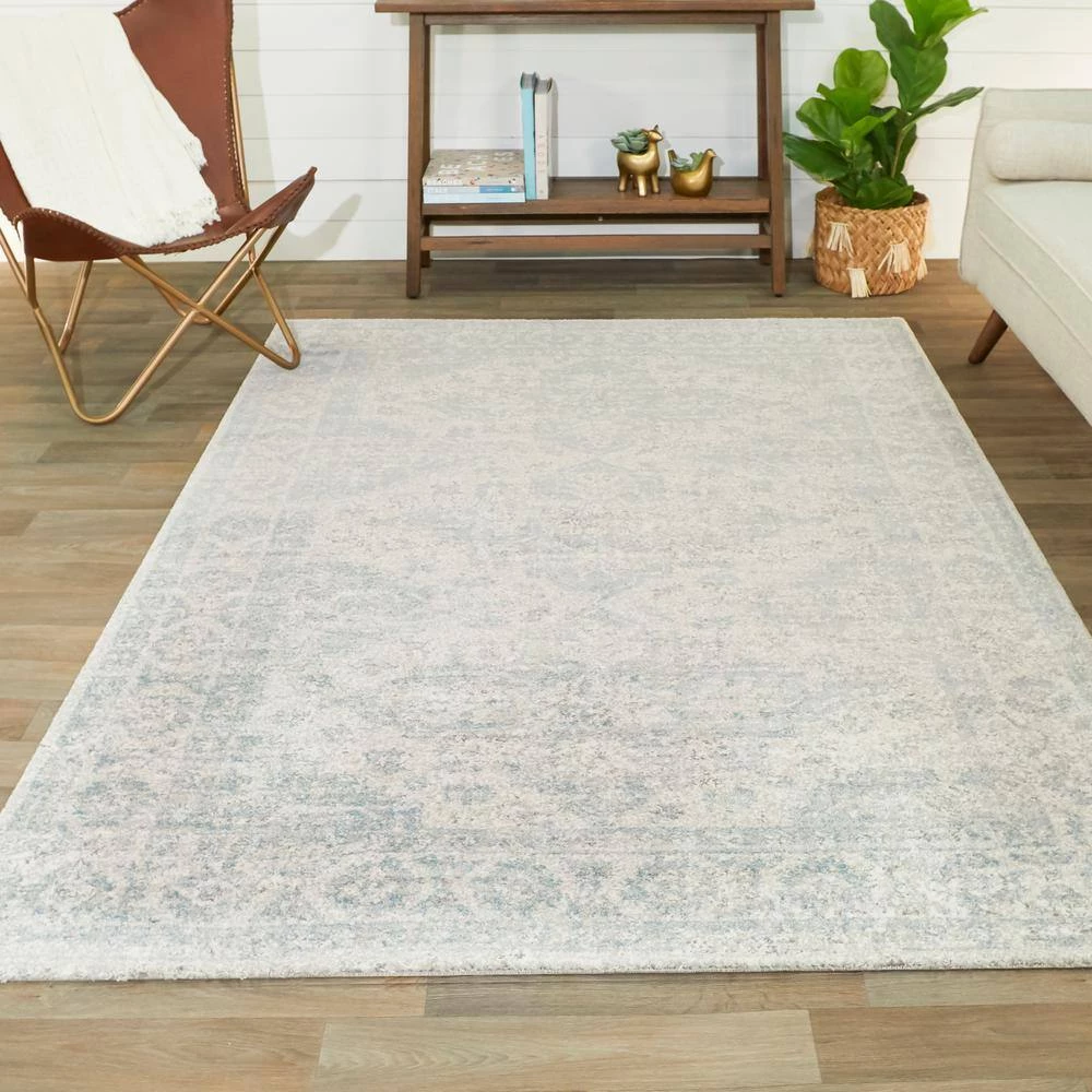 Pascale Grey 5 ft. x 7 ft. Distressed Oriental Area Rug by BALTA 4 Pascale Grey 5 ft. x 7 ft. Distressed Oriental Area Rug by BALTA - Image 2
