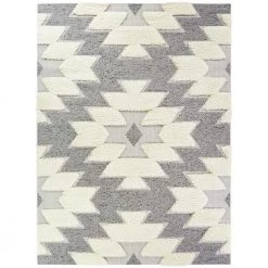 Warren Grey 5 ft. x 7 ft. Southwestern Shag Area Rug by BALTA