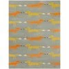 Modern Fox Kids Fox Print Grey 5 ft. x 7 ft. Area Rug by BALTA 1 Modern Fox Kids Fox Print Grey 5 ft. x 7 ft. Area Rug by BALTA -Cheap BALTA || Norsk Store grey balta kids rugs 3006745 64 1000