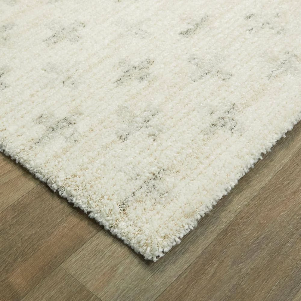 Dionne Light Grey 5 ft. x 7 ft. Geometric Shag Area Rug by BALTA 6 Dionne Light Grey 5 ft. x 7 ft. Geometric Shag Area Rug by BALTA - Image 4