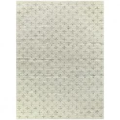 Dionne Light Grey 5 ft. x 7 ft. Geometric Shag Area Rug by BALTA