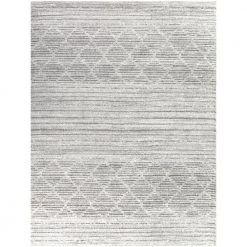 Madera Light Grey 7 ft. 10 in. x 10 ft. Striped Area Rug by BALTA