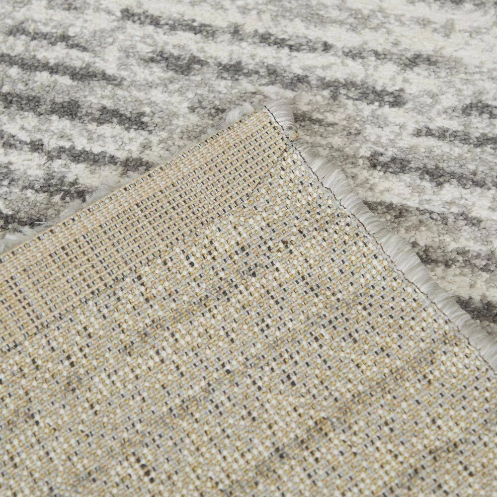 Madera Light Grey 7 ft. 10 in. x 10 ft. Striped Area Rug by BALTA 5 Madera Light Grey 7 ft. 10 in. x 10 ft. Striped Area Rug by BALTA - Image 3