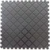 Multi-Purpose 18.3 in. x 18.3 in. Metallic Pewter PVC Garage Flooring Tile with Raised Diamond Pattern (6-Pieces) by Norsk