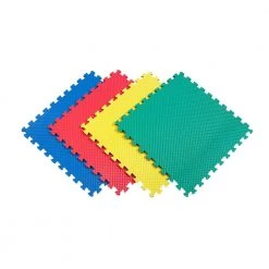 Reversible Multi-Purpose 24 in. x 24 in. Interlocking Multi-Color Foam Flooring Recyclamat (4-Pieces) by Norsk