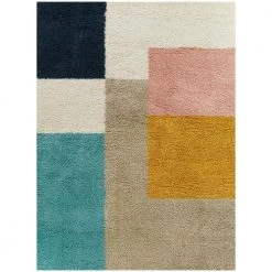 Joshua Multicolor 8 ft. x 10 ft. Color Block Shag Area Rug by BALTA