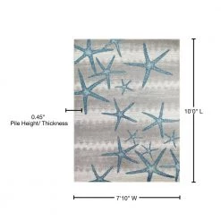 Martin Blue 8 ft. x 10 ft. Coastal Starfish Area Rug by BALTA -Cheap BALTA || Norsk Store navy balta area rugs 3005541 76 1000