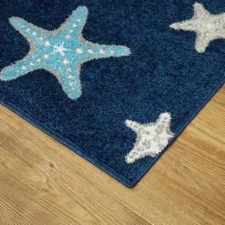 Morgana Starfish Print Navy 8 ft. x 10 ft. Area Rug by BALTA -Cheap BALTA || Norsk Store navy balta area rugs 3007227 4f 1000