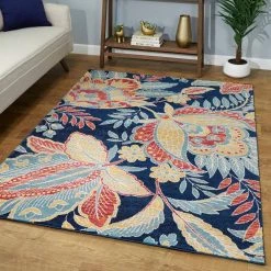 Melanie Navy 8 ft. x 10 ft. Botanical Area Rug by BALTA -Cheap BALTA || Norsk Store navy balta area rugs 3008375 31 1000