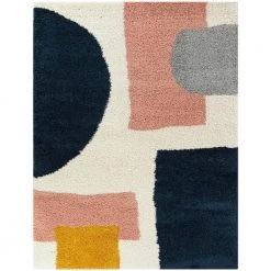 Chapelle Navy 8 ft. x 10 ft. Modern Geometric Area Rug by BALTA