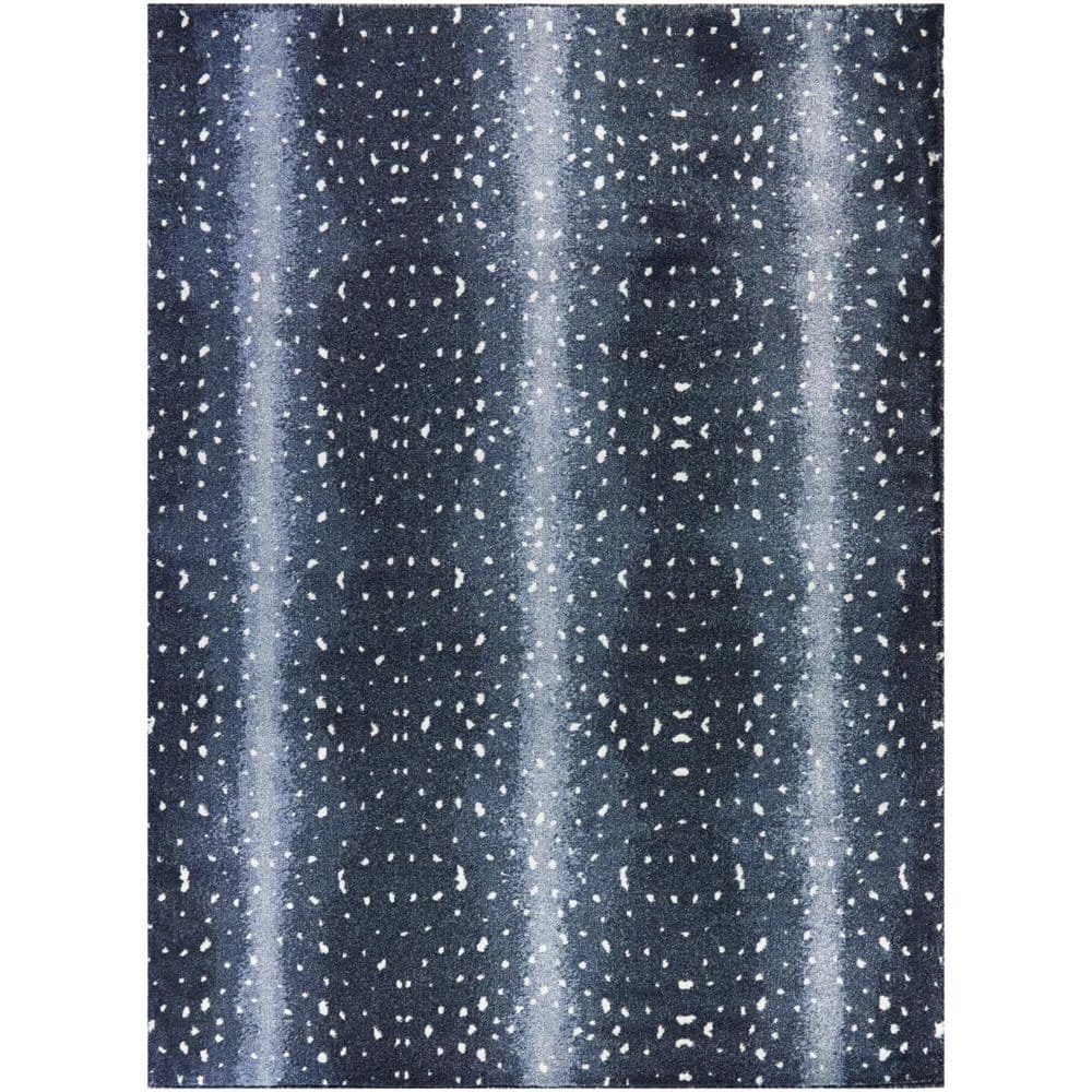 Polly Navy 5 ft. 3 in. x 7 ft. Striped Area Rug by BALTA 3 Polly Navy 5 ft. 3 in. x 7 ft. Striped Area Rug by BALTA