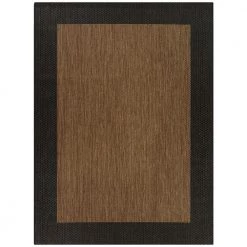 Amedeo Navy/Brown 7 ft. 10 in. x 10 ft. Border Indoor/Outdoor Area Rug by BALTA
