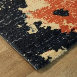 Olsen Navy/Burnt Orange 5 ft. x 7 ft. Abstract Area Rug by BALTA -Cheap BALTA || Norsk Store navy burnt orange balta area rugs 3011881 4f 1000