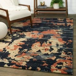 Olsen Navy/Burnt Orange 5 ft. x 7 ft. Abstract Area Rug by BALTA -Cheap BALTA || Norsk Store navy burnt orange balta area rugs 3011881 e1 1000