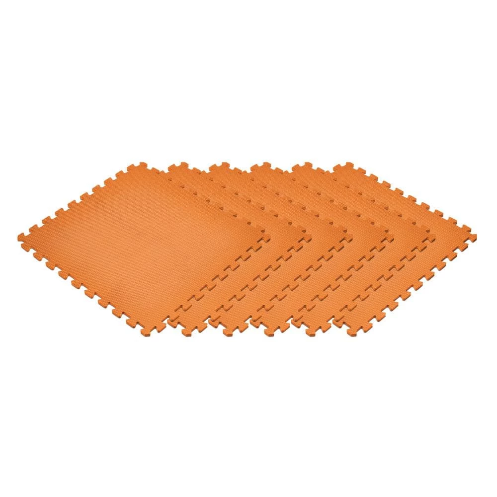 Orange 24 in. x 24 in. Non-Toxic EVA Foam Solid Color Interlocking Tiles by Norsk 3 Orange 24 in. x 24 in. Non-Toxic EVA Foam Solid Color Interlocking Tiles by Norsk