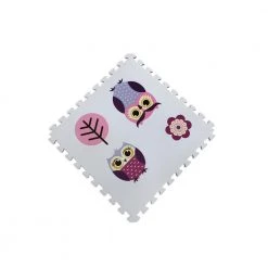 Reversible Owls/Purple Children's Designer 24 in. x 24 in. x 0.47 in. Foam Mats (4-Pack) by Norsk -Cheap BALTA || Norsk Store owls norsk gym floor tiles 270347 1d 1000