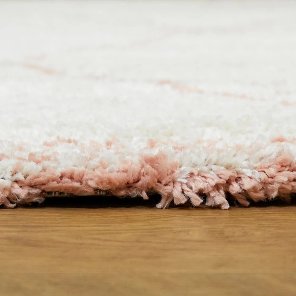 Boonen Pink 5 ft. x 7 ft. Geometric Shag Area Rug by BALTA 7 Boonen Pink 5 ft. x 7 ft. Geometric Shag Area Rug by BALTA - Image 5