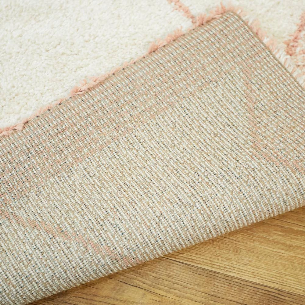Boonen Pink 5 ft. x 7 ft. Geometric Shag Area Rug by BALTA 5 Boonen Pink 5 ft. x 7 ft. Geometric Shag Area Rug by BALTA - Image 3