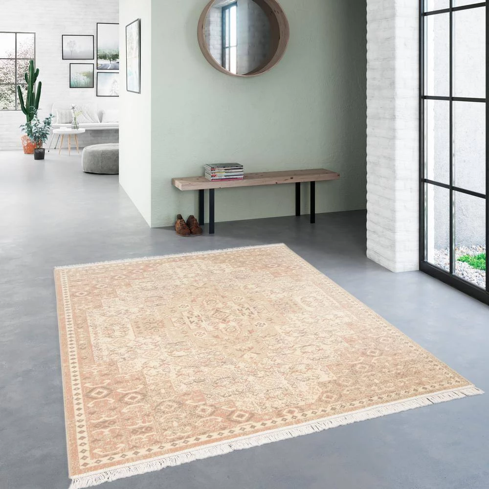 Rosemarie Pink 5 ft. x 7 ft. Traditional Persian Area Rug by BALTA 4 Rosemarie Pink 5 ft. x 7 ft. Traditional Persian Area Rug by BALTA - Image 2