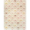 Belmonte Pink 5 ft. x 7 ft. Geometric Shag Area Rug by BALTA