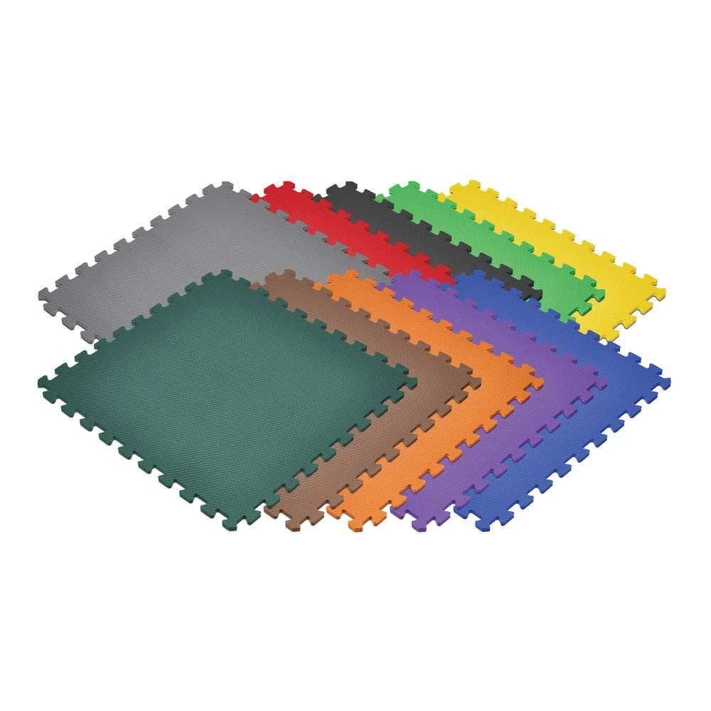 Rainbow 24 in. x 24 in. EVA Foam Non-Toxic Solid Color Interlocking Tiles (168 sq. ft. - 42 tiles) by Norsk 4 Rainbow 24 in. x 24 in. EVA Foam Non-Toxic Solid Color Interlocking Tiles (168 sq. ft. - 42 tiles) by Norsk - Image 2