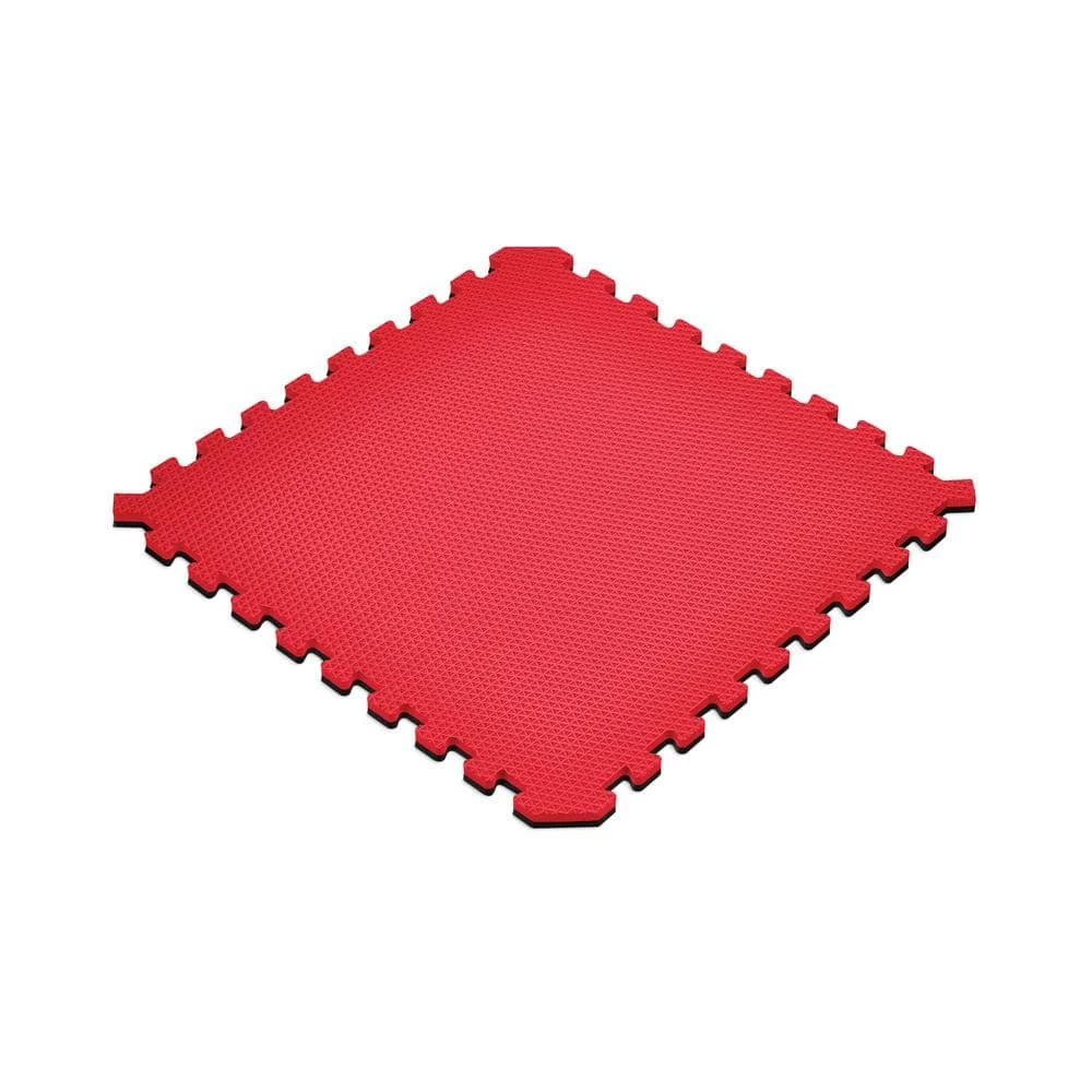 Red/Black 24 in. x 24 in. EVA Foam Truly Reversible Sport MMA Interlocking Tile (12-Tile) by Norsk 4 Red/Black 24 in. x 24 in. EVA Foam Truly Reversible Sport MMA Interlocking Tile (12-Tile) by Norsk - Image 2