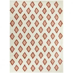 Avery Rust 8 ft. x 10 ft. Geometric Shag Area Rug by BALTA