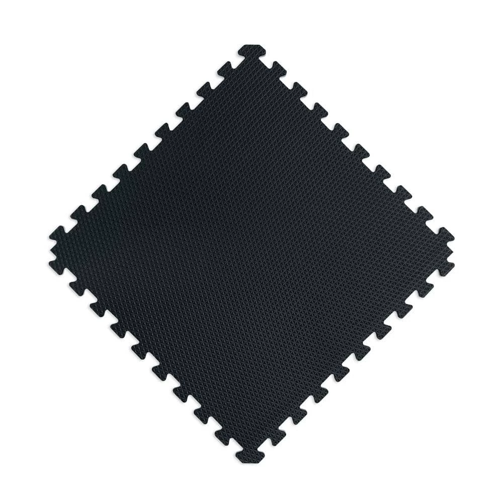 Reversible Stone Gray/Black Faux Wood 24 in. x 24 in. x 0.47 in. Foam Mats (4-Pack) by Norsk 7 Reversible Stone Gray/Black Faux Wood 24 in. x 24 in. x 0.47 in. Foam Mats (4-Pack) by Norsk - Image 6